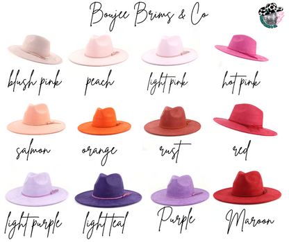 Adult extra wide brim Fedora Hats