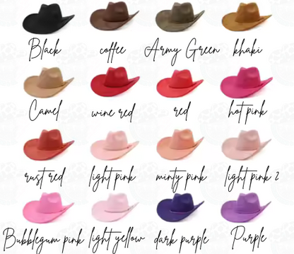 Adult adj brim Cowboy Hats