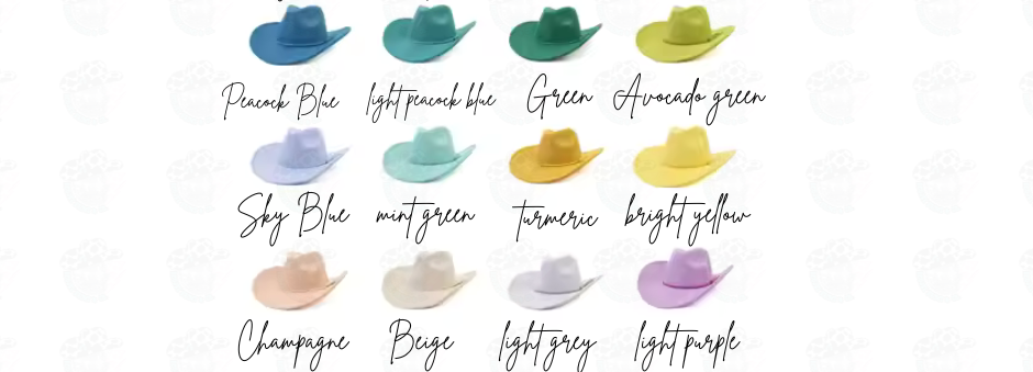 Adult adj brim Cowboy Hats